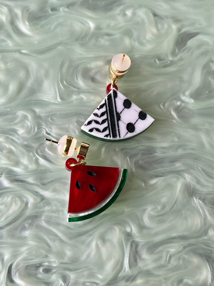 Watermelon Earrings for Palestine/Gaza