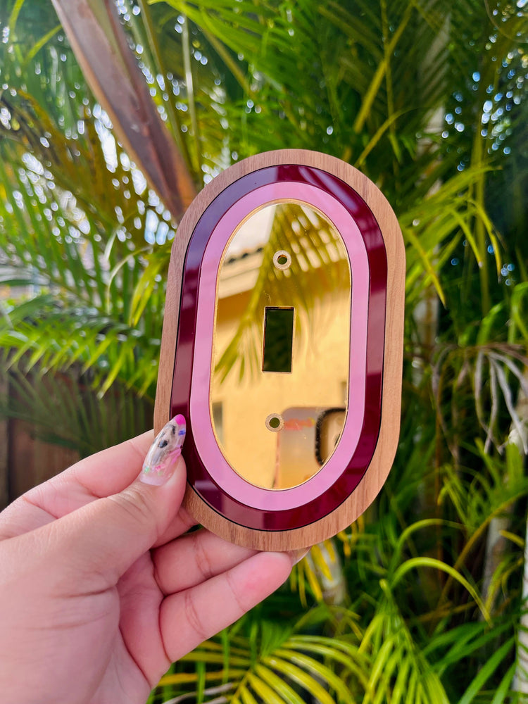 Main Gold Art Deco Light Switch Cover