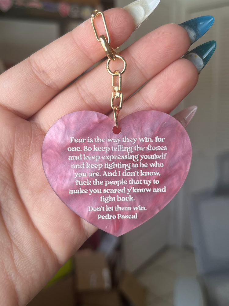 "Don't let them win" Keychain