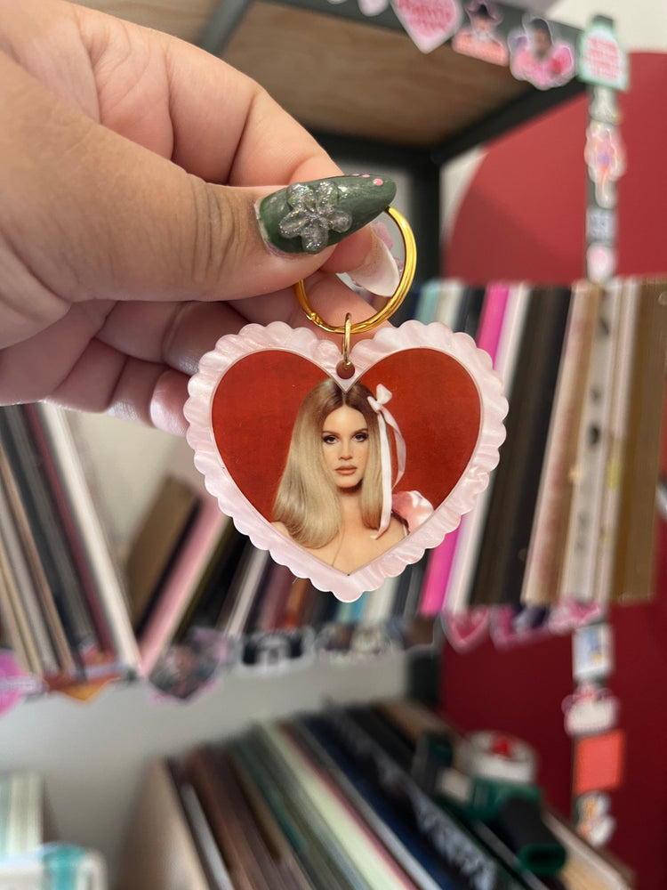 Lana Del Rey Heart Keychain