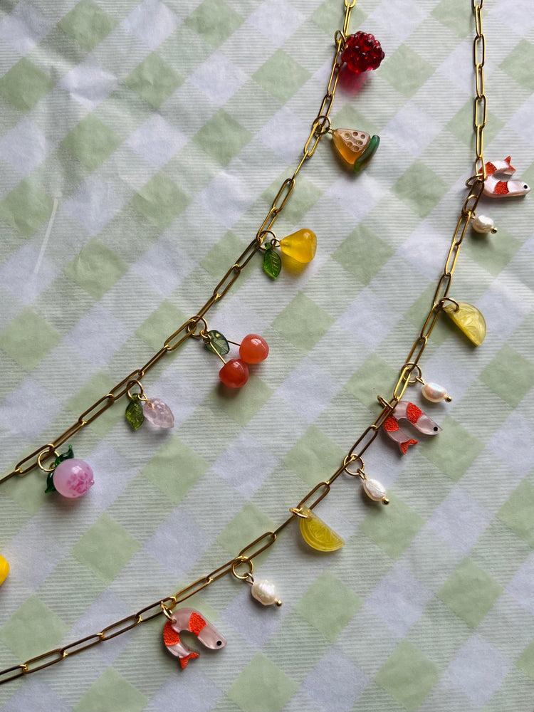 Shrimp Cocktail Necklace