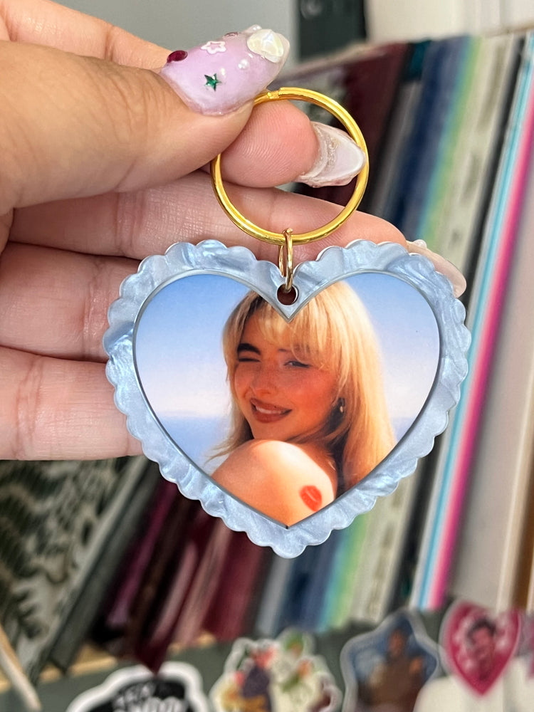 Sabrina Carpenter Heart Keychain