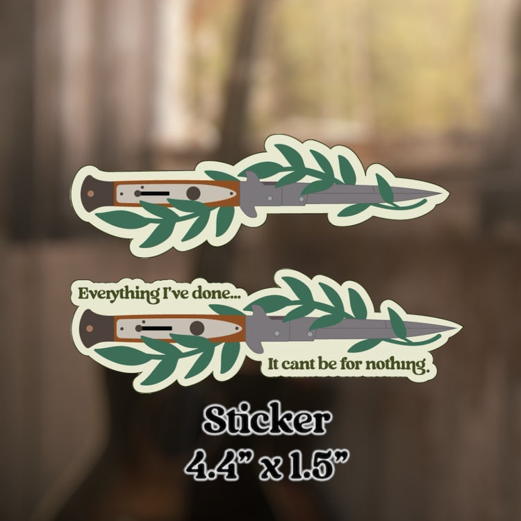Ellie Switch Blade Sticker Ver 1 & 2 The Last Of Us