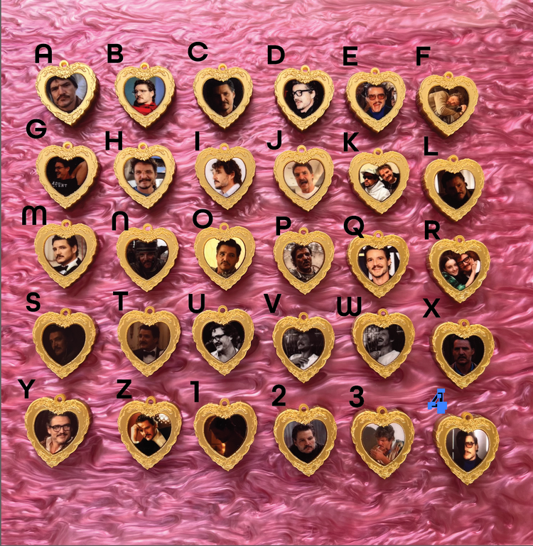 Pedro Pascal Lovers Locket Keychain