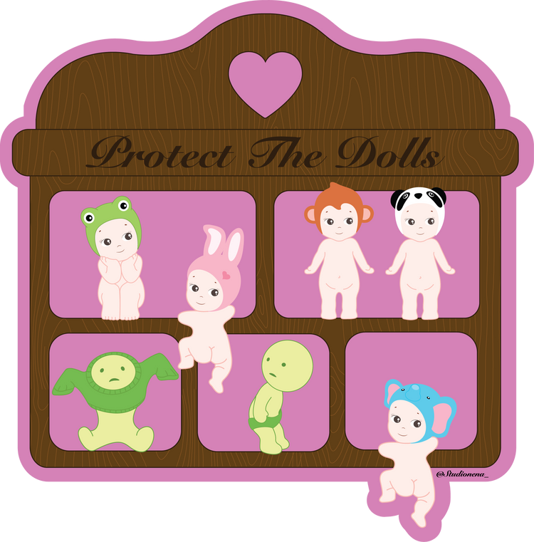 "Protect The Dolls" Sticker