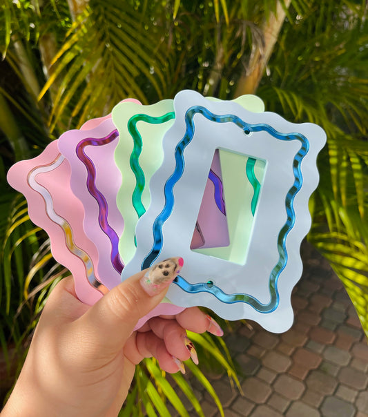 Squiggle Mirrored Light Switch Single Cover