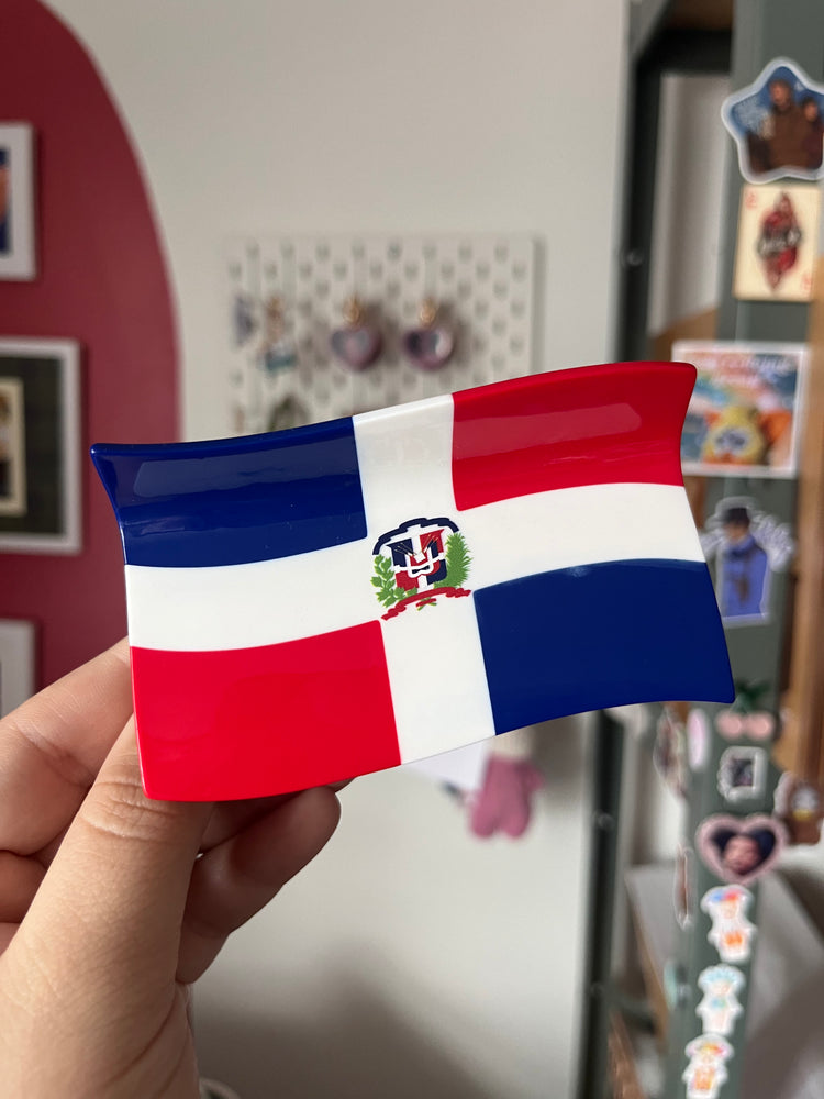 PREORDER Dominican Republic Flag Hair Clip