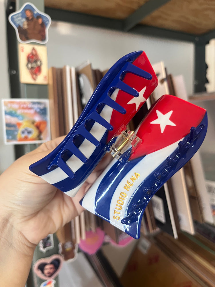 PREORDER Cuban Flag Hair Clip