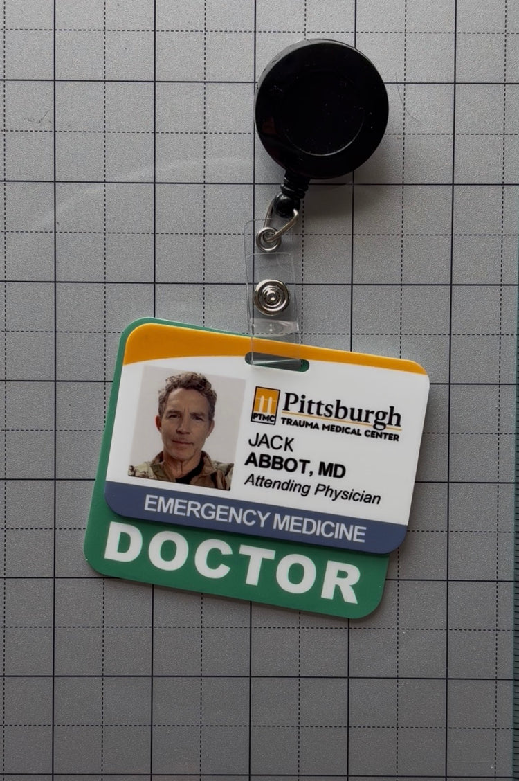 The Pitt Hospital Badge FULL SIZE