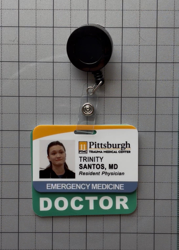 The Pitt Hospital Badge FULL SIZE