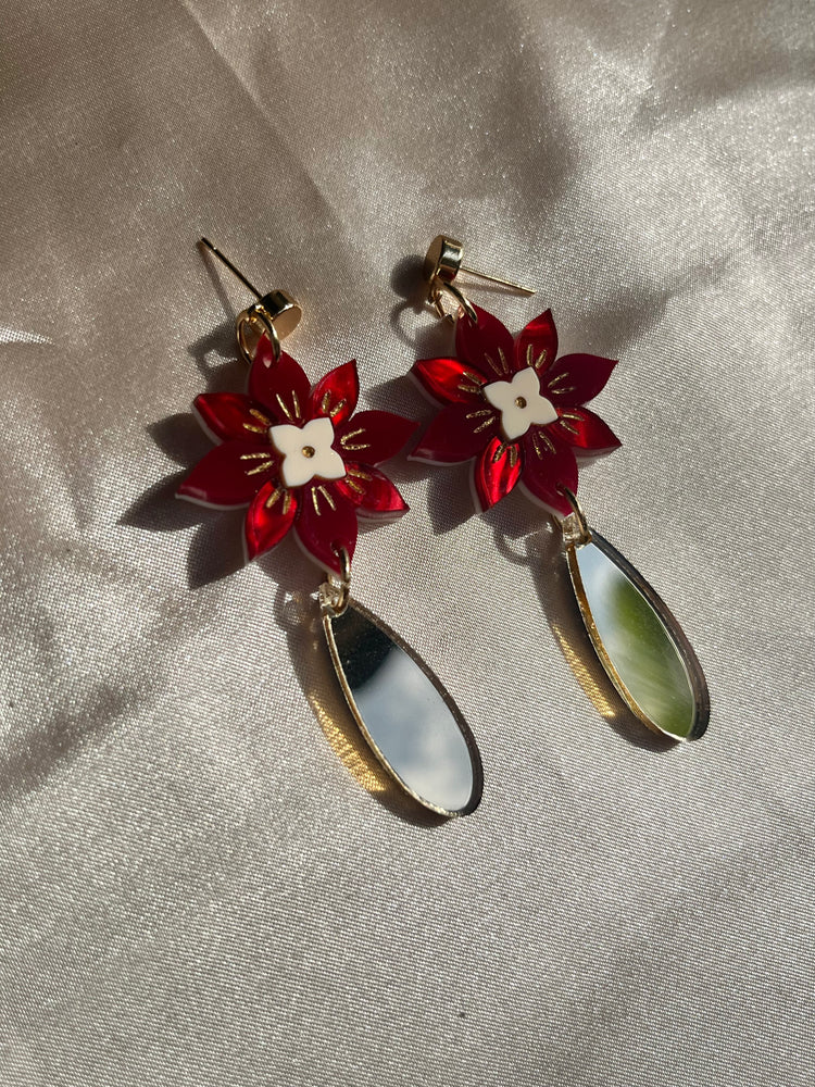Poinsettia Dangle