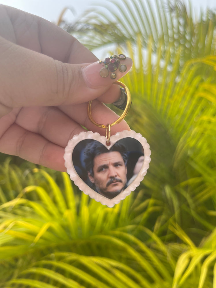 Pedro Pascal Babygirl Pink Keychain