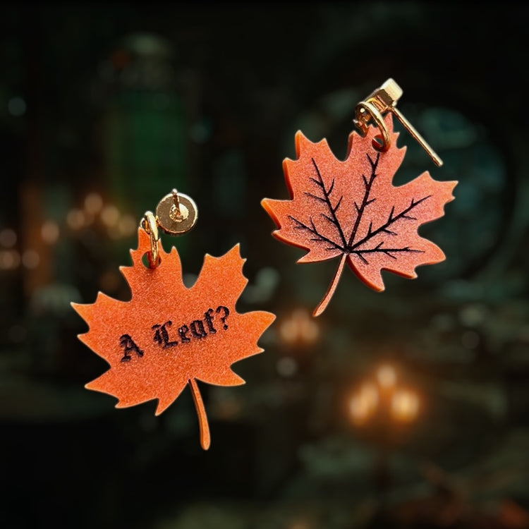 "A leaf? For me?" Frankenstein Inspired Earring