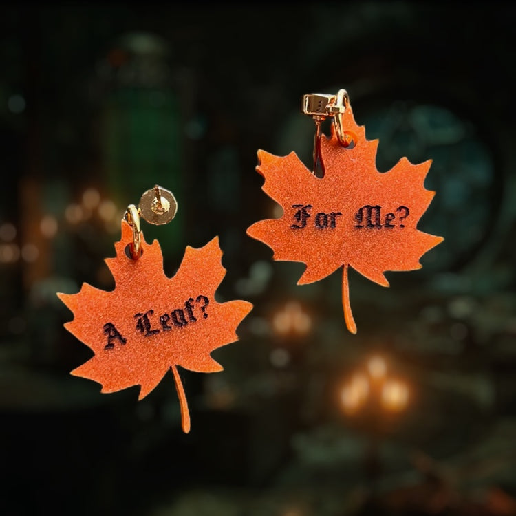 "A leaf? For me?" Frankenstein Inspired Earring