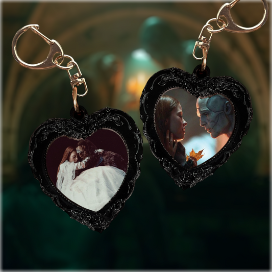 Elizabeth and The Creature Version 2 - Frankenstein Inspired Keychain