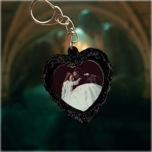 Elizabeth and The Creature Version 1 - Frankenstein Inspired Keychain