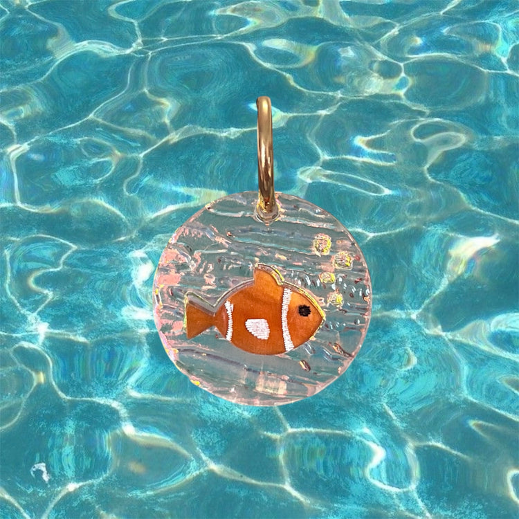 Bubble Gold Fish Hoops