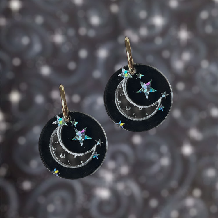 Twinkle Moon Hoops