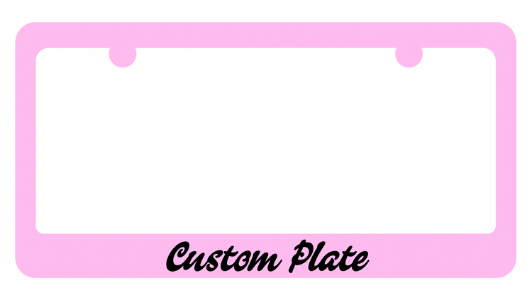 Custom License Plate Frame