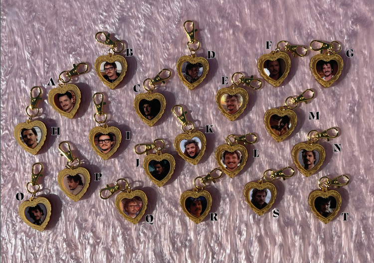 Pedro Pascal Lovers Locket Keychain