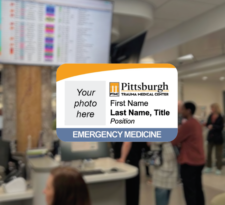 PREORDER Custom The Pitt Hospital Badge Mini Keychain