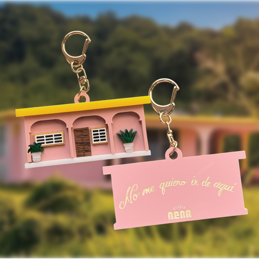Bad Bunny Casita Keychain Puerto Rico
