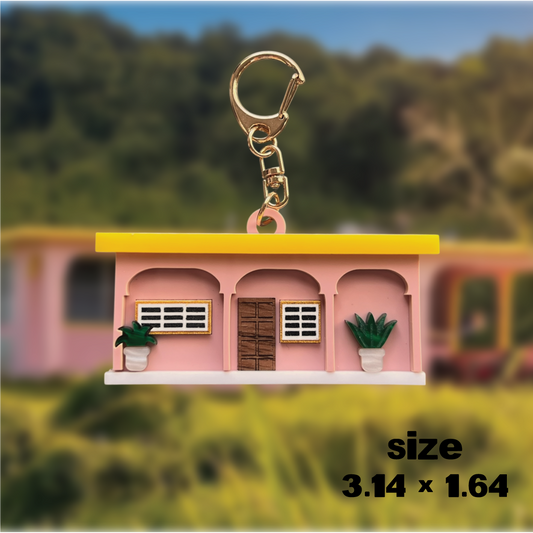 Bad Bunny Casita Keychain Puerto Rico