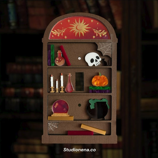 Spooky Bookcase Light Switch Cover
