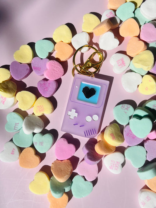 Lilac Gameboi Keychain